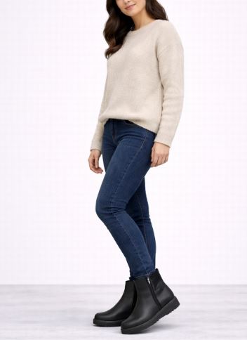 Botines Negros Cómodos de Invierno – Estilo Casual Urbano MTB903