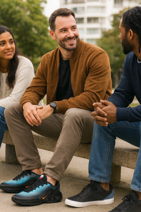 Deportivas Urbanas  Azul/Negro – Comodidad + Estilo  YK608-6