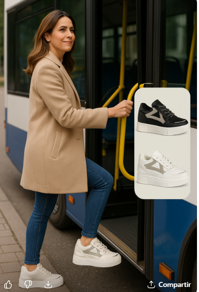 DEPORTIVA DE VESTIR CON CUÑA INTERIOR JF3213