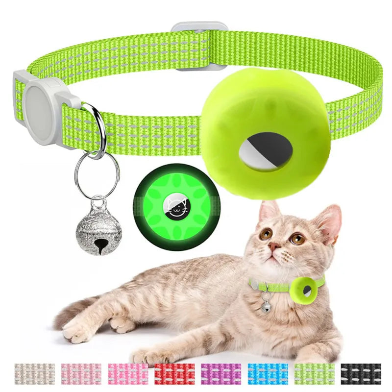 Collar para Gato de Silicona con Rastreador