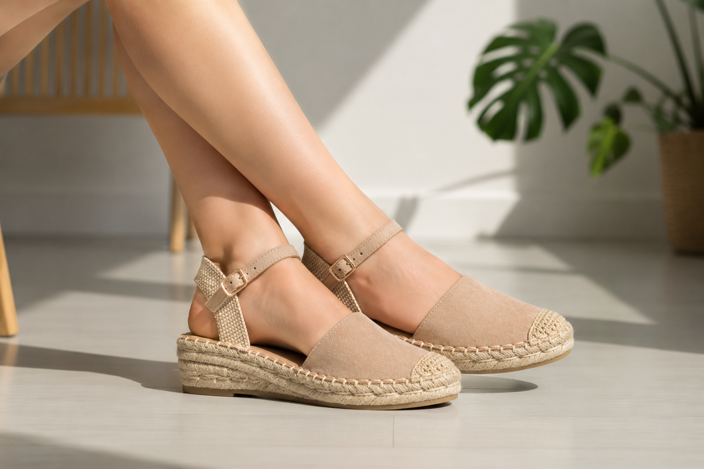 Menorquina Esparto Mujer con Pulsera Ajustable – Cómoda, Ligera y Elegante JY-3A024