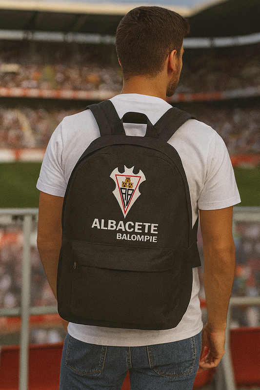 🎒 Mochila Albacete Balompié – Estilo y pasión futbolera ⚽🔥