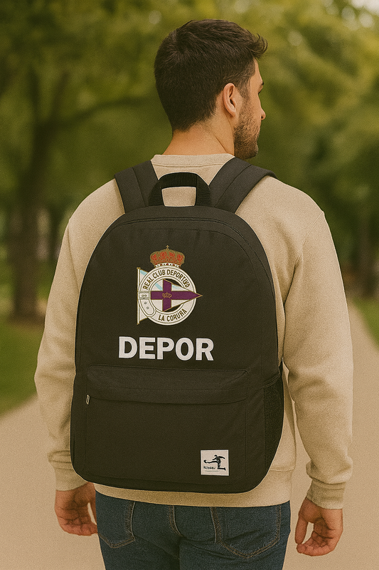 🎒 Mochila RC Deportivo – Estilo y pasión por tu equipo
