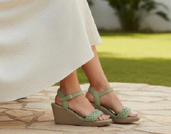 18€!!! Sandalias Cuña Mujer Verde Trenzado – Sandalias Verano Cómodas y Elegantes
A68013