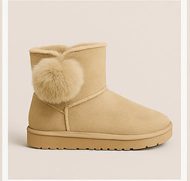 ✨ Botas Polar Pompon Mujer – Suaves, Calentitas y Súper Coquetas UG-11