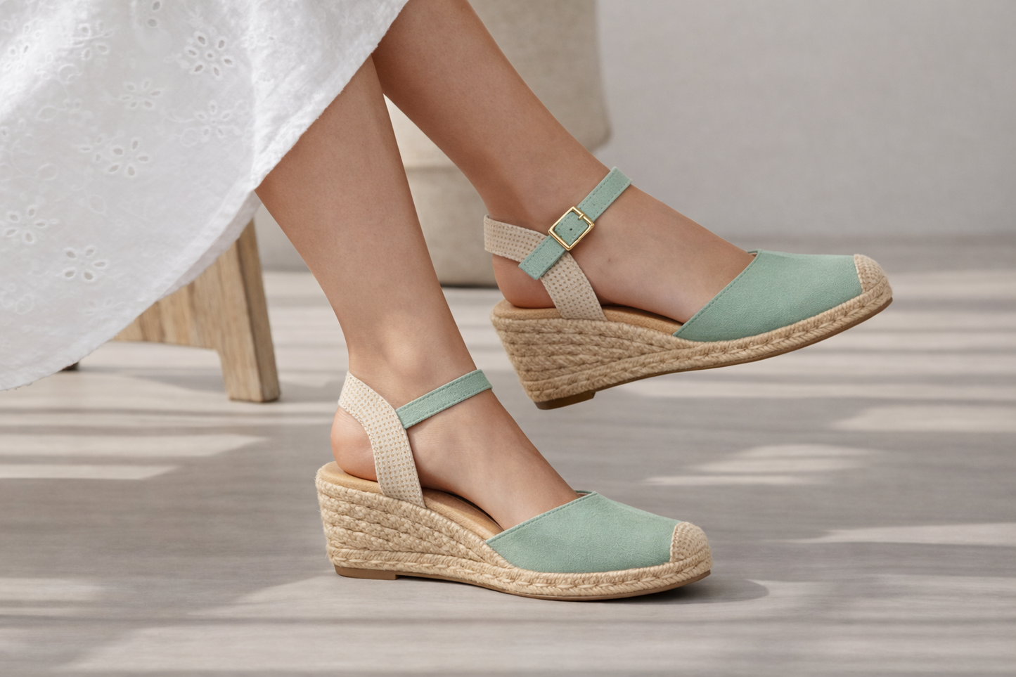 Sandalias Cuña Mujer con Yute – AQ-1593