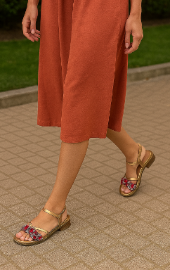 SANDALIA PLANA DISEÑO JF-1602