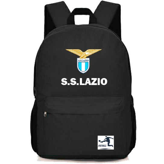 🎒Mochila S.S. Lazio Negra  Deportiva para Colegio o Entrenamiento