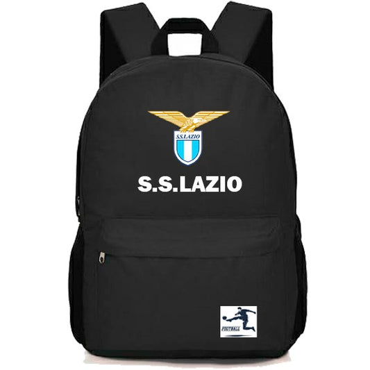 🎒Mochila S.S. Lazio Negra  Deportiva para Colegio o Entrenamiento