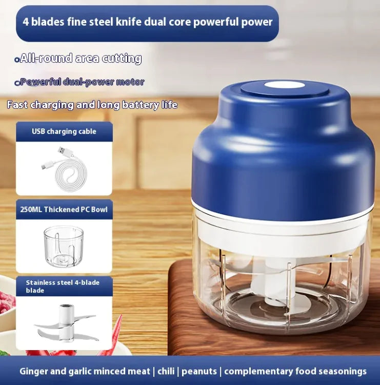 Mini prensa de ajos con agitación automática