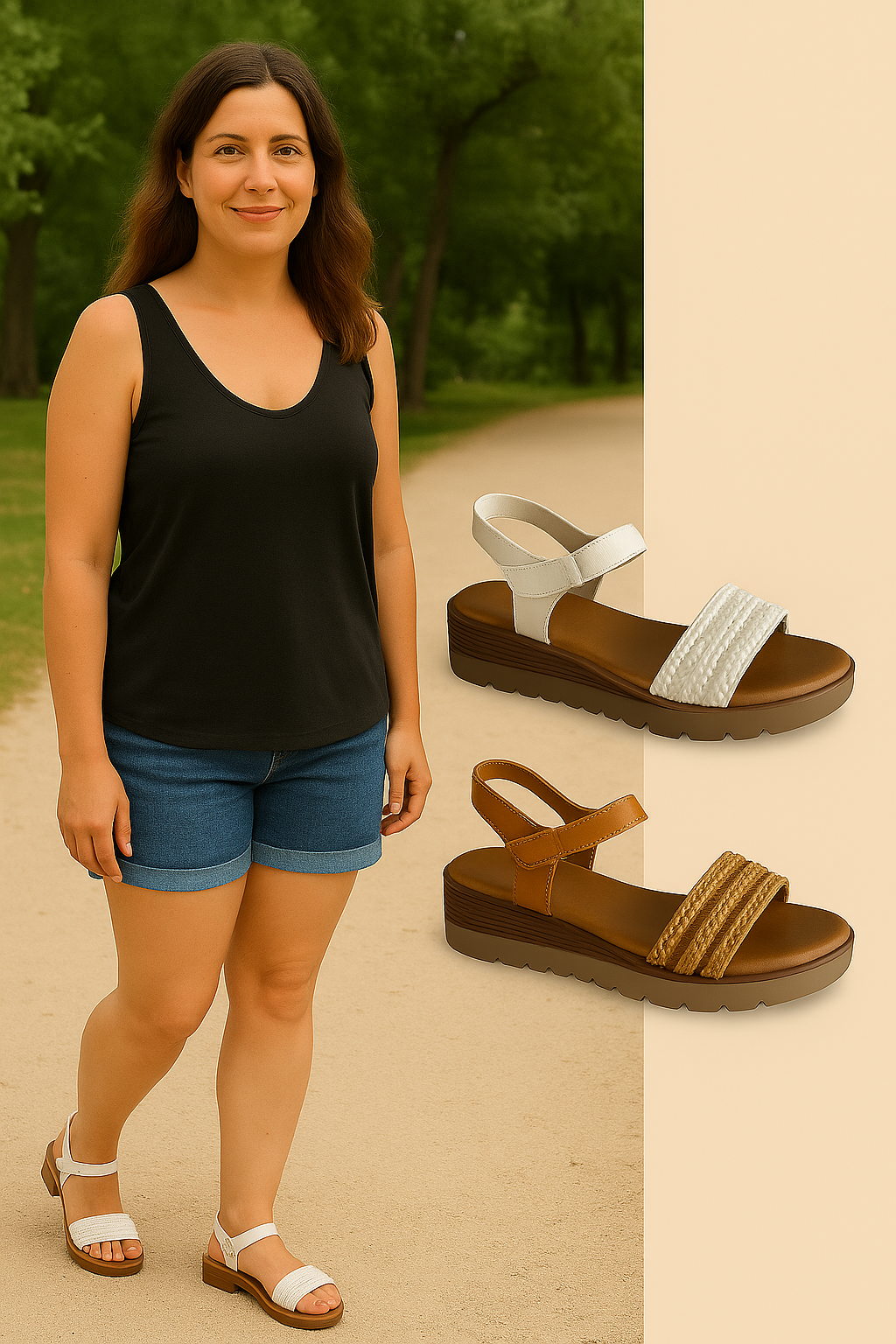 SANDALIA COMODA DE MUJER NS-5140-2Y3