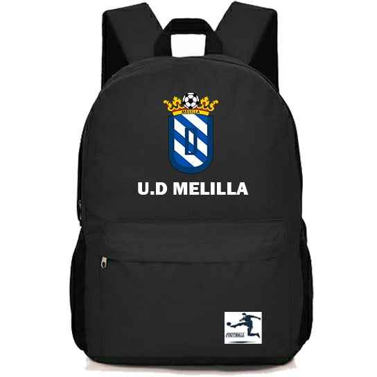 🎒 Mochila  Melilla – Orgullo Azulino 🔵⚪👑