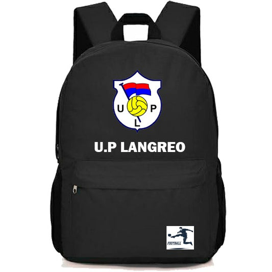 Mochila Deportiva U.P. Langreo Negra – Resistente y Cómoda para Uso Diario