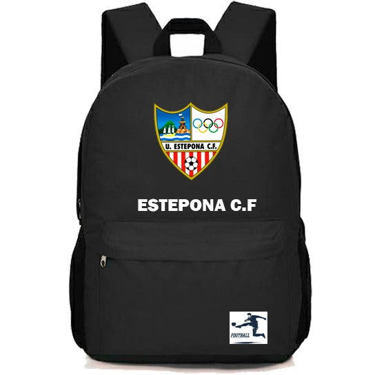 Mochila Deportiva Estepona C.F. Negra – Resistente y Cómoda para Uso Diario