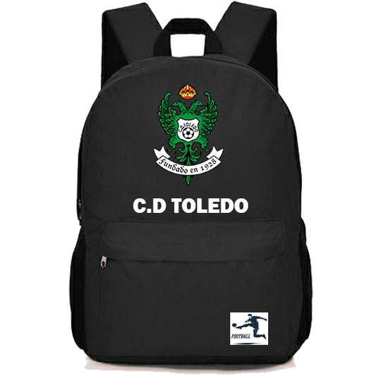 Mochila Deportiva C.D. Toledo Negra – Resistente y Cómoda para Uso Diario
