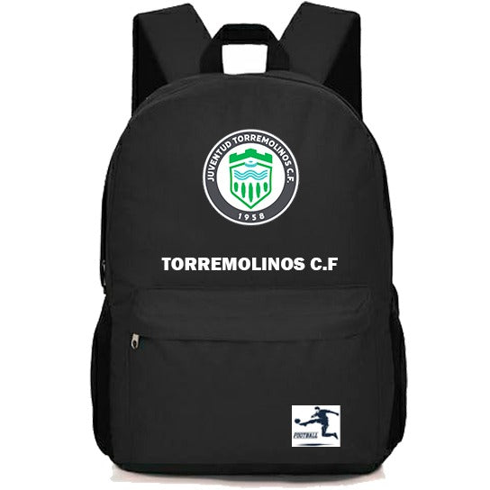 Mochila Deportiva Torremolinos C.F. Negra – Resistente y Cómoda para Uso Diario