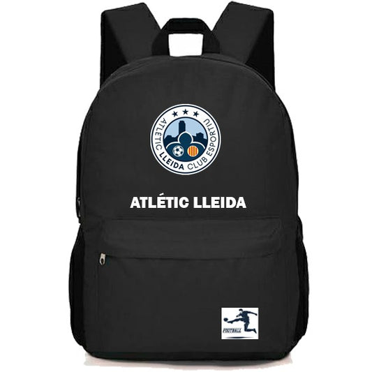 Mochila Deportiva Atlètic Lleida Negra – Resistente y Cómoda para Uso Diario