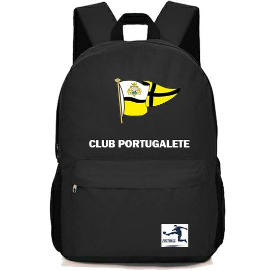 Mochila Deportiva Club Portugalete Negra – Resistente y Cómoda para Uso Diario