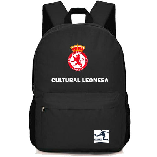 Mochila Deportiva Cultural Leonesa Negra – Resistente y Cómoda para Uso Diario