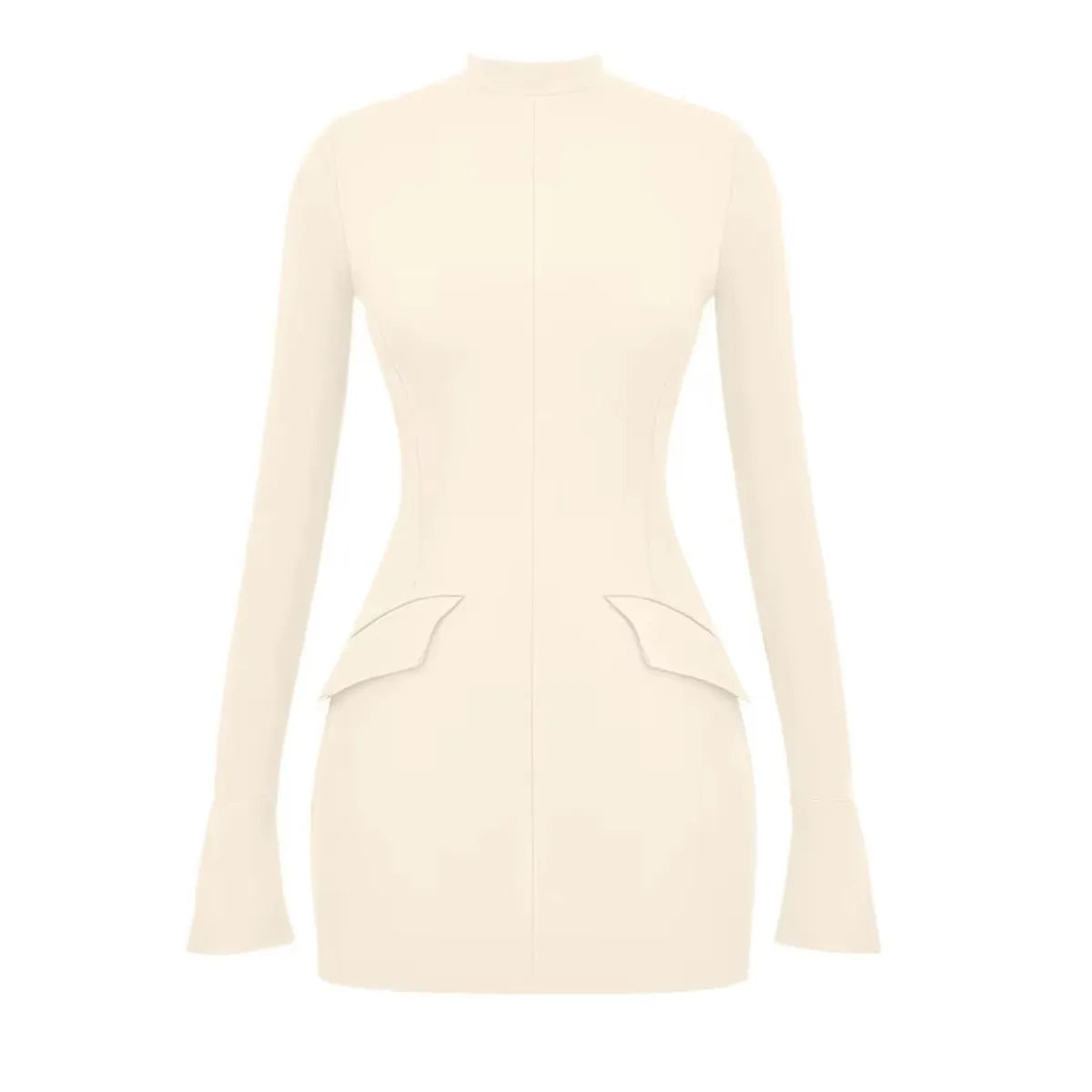 Vestido Elegante Ajustado de Manga Larga