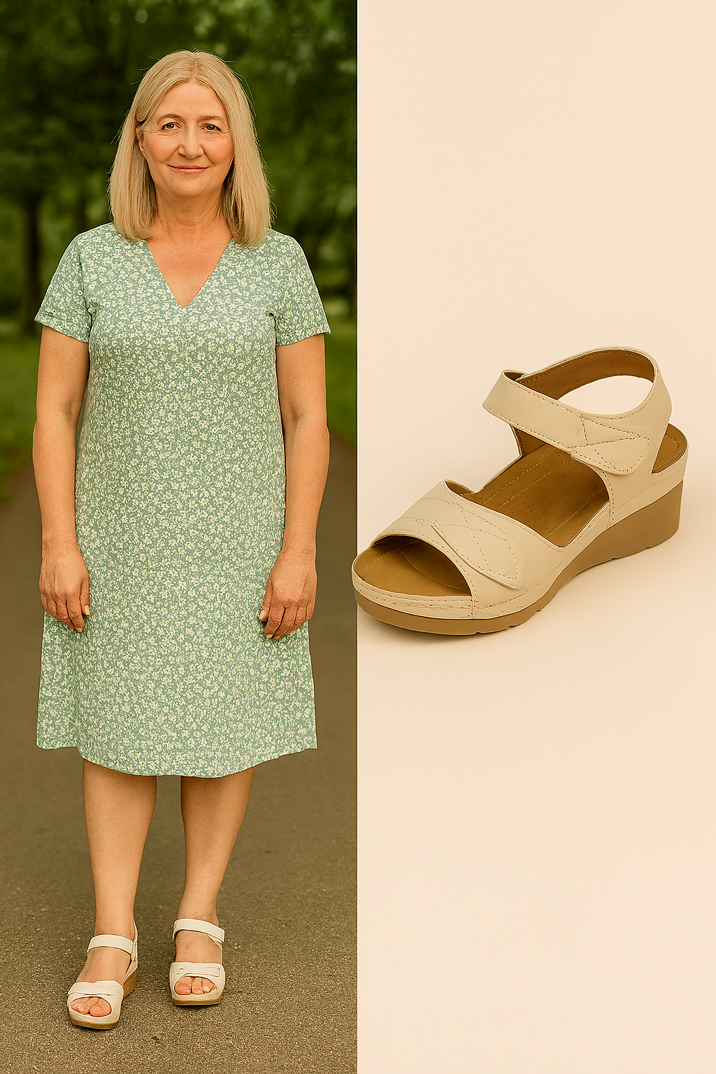 SANDALIA CON BELCRO MUJER YB-5106-2