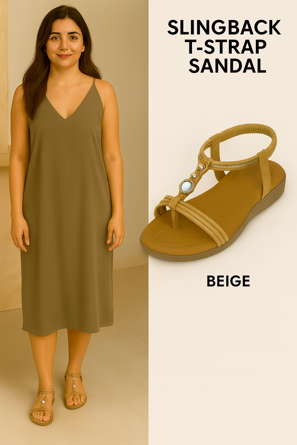 SANDALIA PLANA MUJER W-3766-4