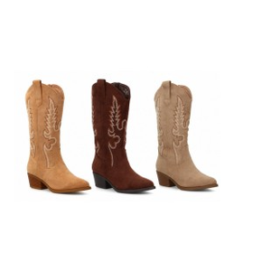 Bota Cowboy Bordada de Mujer – Estilo YY-105