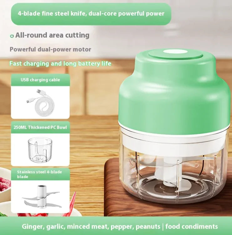 Mini prensa de ajos con agitación automática