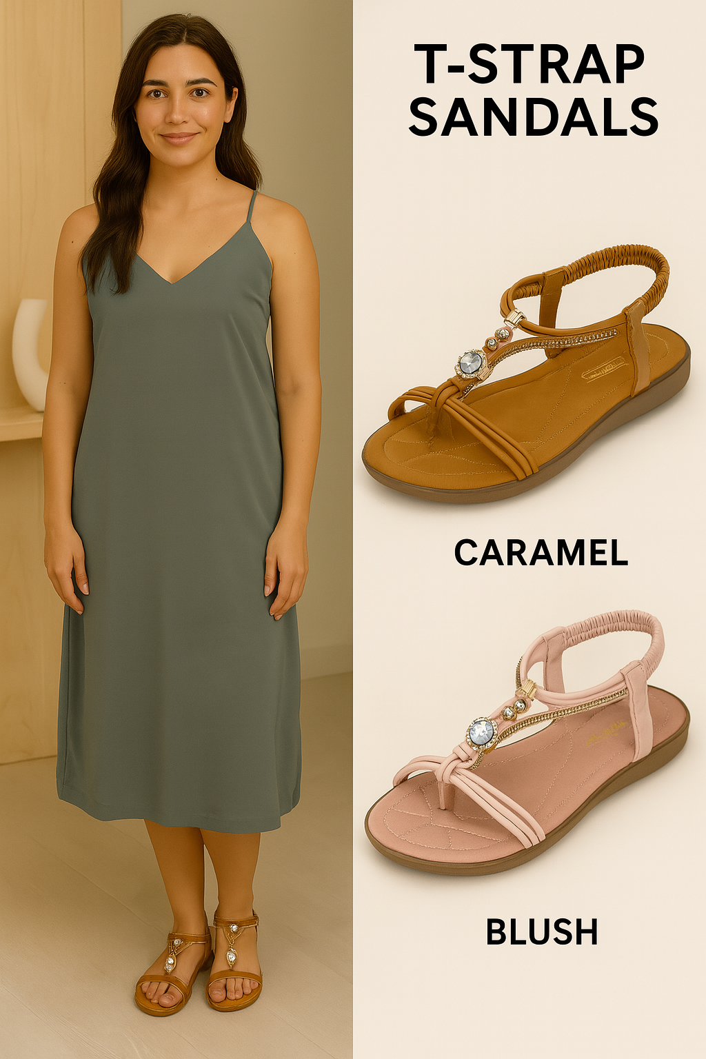 SANDALIA PLANA MUJER W-3765-3Y4