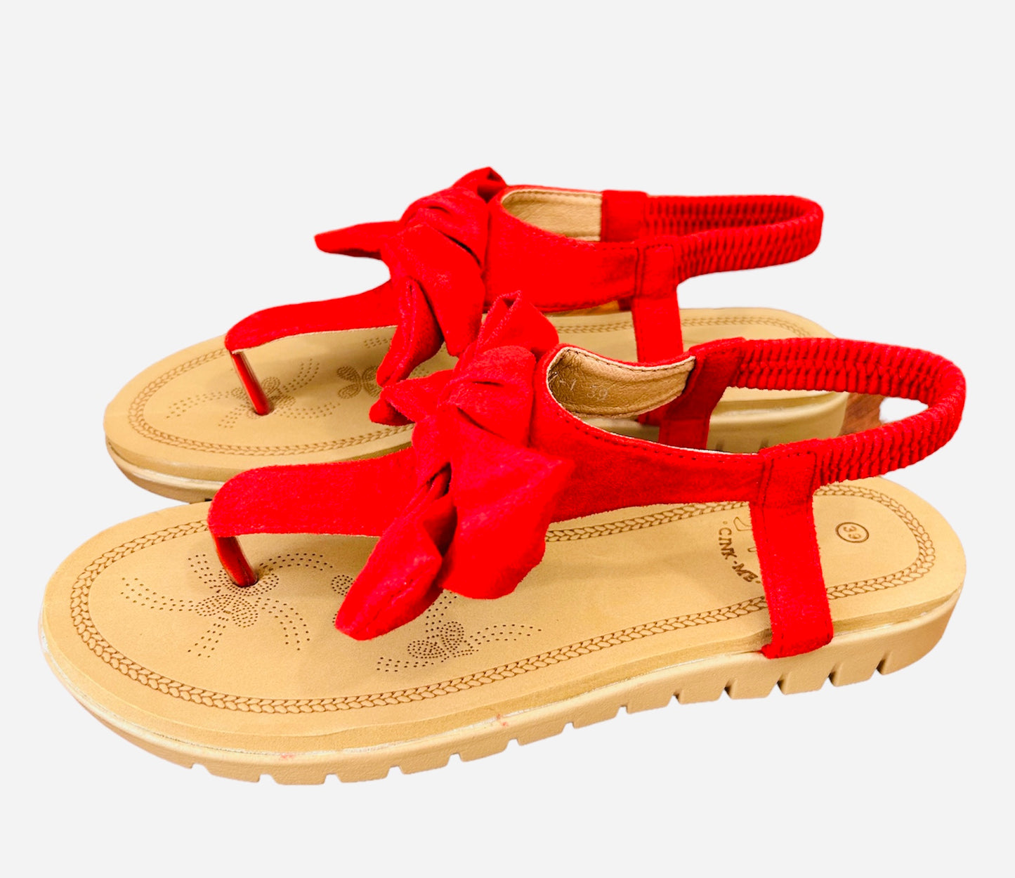 SANDALIA PLANA CON LAZO G-627-1