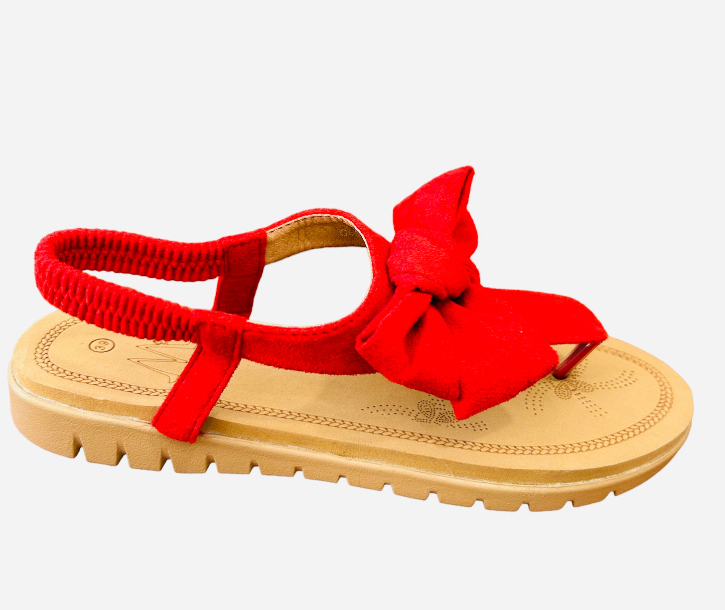 SANDALIA PLANA CON LAZO G-627-1